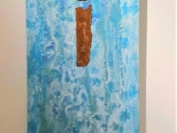 "Separation" 2020  mixed media  12" x 72"   price on request